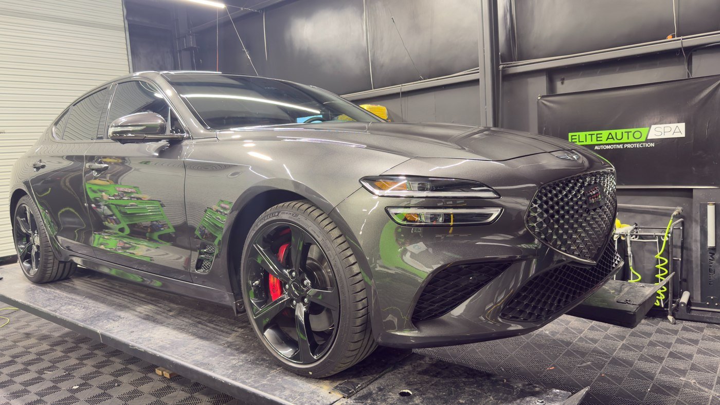 Full body paint protection film on a Genesis G70