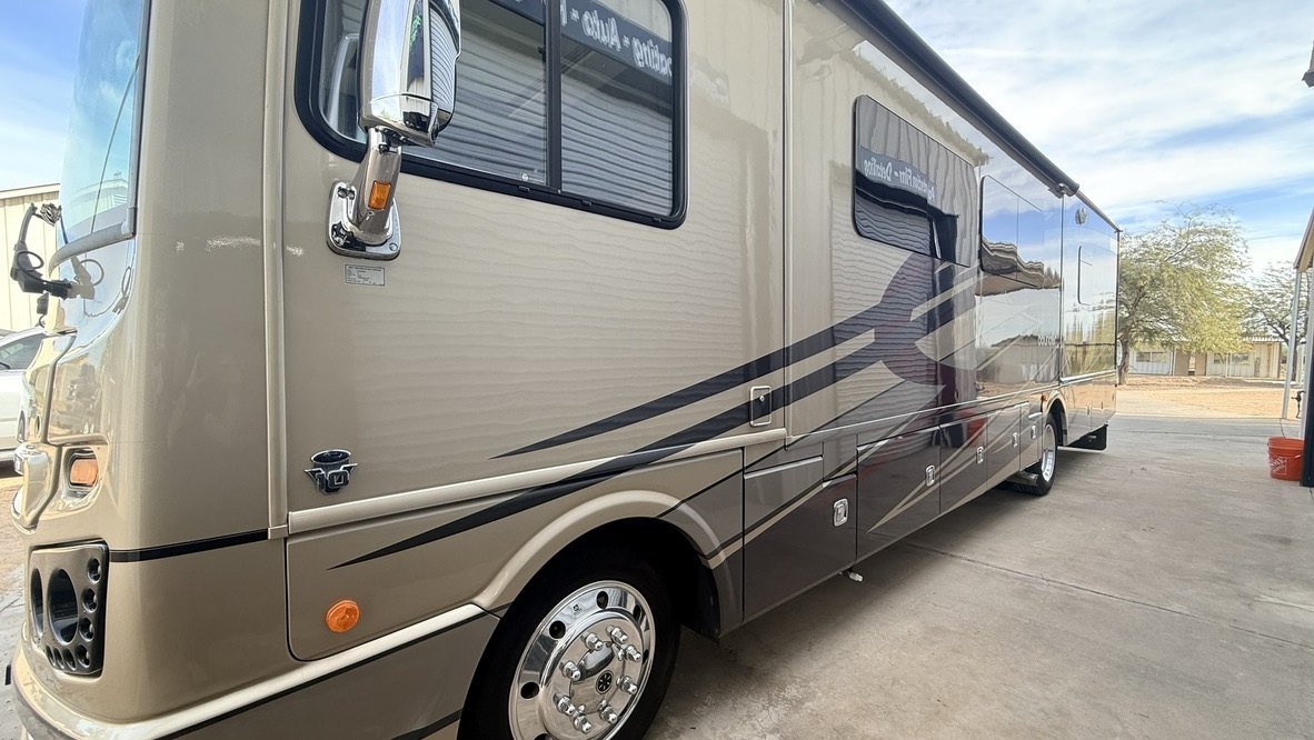 Motorhome ceramic coated at Elite Auto Spa