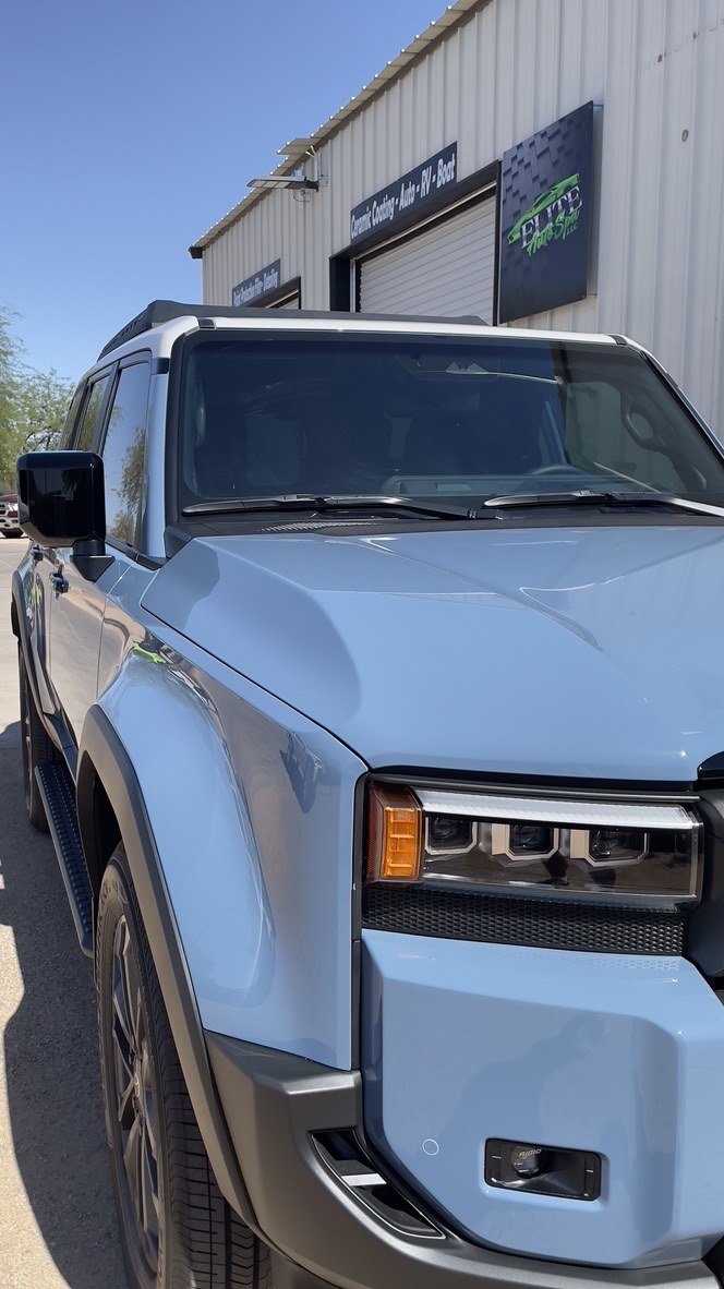 2024 Heritage Blue Land Cruiser with ceramic coating and full front PPF