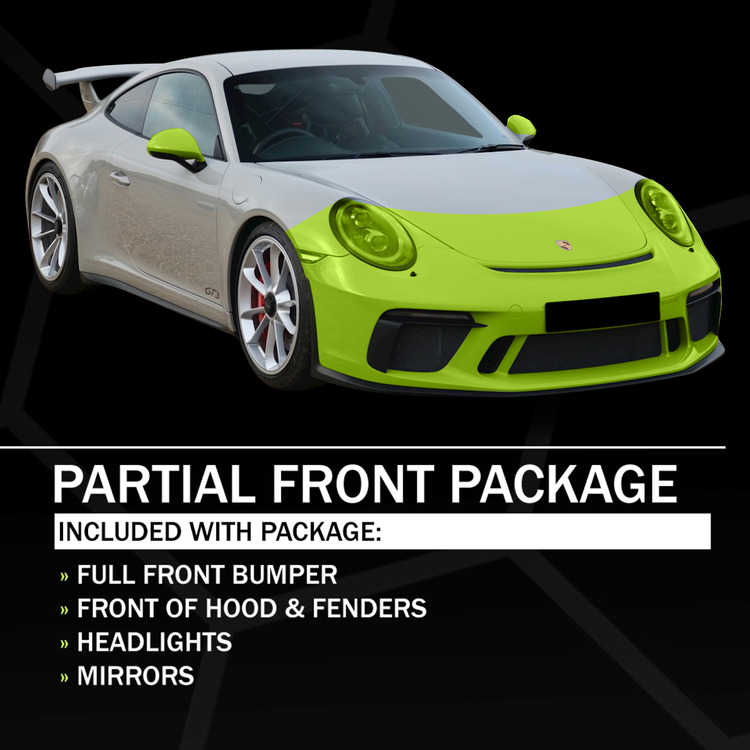 Partial front PPF coverage