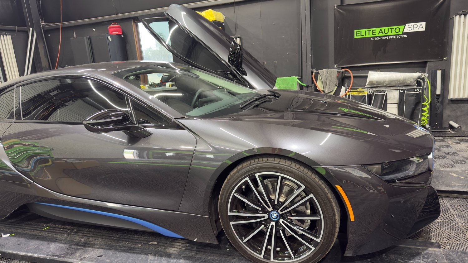 BMW i8 ceramic coated at Elite Auto Spa in San Tan Valley