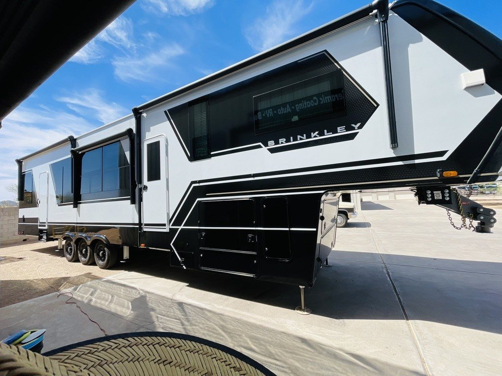 Fifth wheel RV coated at Elite Auto Spa in San Tan Valley